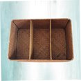 thumbnail image 3 of OUNONA Woven Basket Amarillo De Algas Marinas Con 3 Compartimientos Para Almacenamiento En Escritorio, 3 of 8