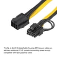 thumbnail image 5 of PCIe Cable 6 Pin to Dual 8 Pin (62) Male GPU Cable Extension PCI Express Power Adapter Cable 220mm/8.7" , 2pcs, 5 of 6