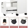 thumbnail image 5 of Wooden File Cabinet, 3 Drawer Vertical File Cabinets with 3 Lock,Printer Stand Mobile Storage Cabinet,Filing Storage Drawer for Home,Office,White(15.75" L x 15.75" W x 26.1" H), 5 of 8