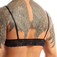 thumbnail image 5 of Sujetador erótico para hombre, lencería Sissy, Bralette de encaje sin aros, Top corto sin forro, tirantes finos ajustables, chaleco Sexy para hombre Gay, 5 of 5