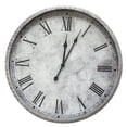 thumbnail image 1 of Stratton Home Decor S07721 Gaston Wall Clock, Silver, 1 of 1