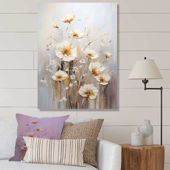 Designart "Botanical Delights Of Wildflowers III" Wildflowers Canvas Wall Art