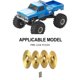 thumbnail image 5 of Bewildely RCGOFOLLOW latón fuerte rueda hexagonal montaje RC pieza de actualización adaptador para 1/24 Rc rueda hexagonal montaje FMS FCX24 RC Kits de construcción modelo, 5 of 6