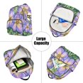 thumbnail image 5 of JIALIOU Mini Backpack Purse for Women Quilted Casual Daypack Small Travel Shoulder Bag, Pencil Drawing Flower, 5 of 7