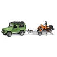 thumbnail image 4 of Bruder - 02594 | Leisure Time: Land Rover Defender Station Wagon With Trailer And Snowmobile, 4 of 5