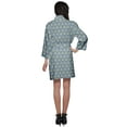 thumbnail image 4 of Moomaya Short Robe For Women Plus Size Printed Cotton Robe Lightweight Nightwear, 4 of 5