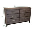 thumbnail image 3 of Galaxy Home Hudson Queen 4 PC Bedroom set made with Wood in Gray, 3 of 20
