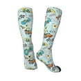 thumbnail image 5 of Lsque Cartoon Car Racing Printed Crew Socks Men's Women's LightWeight Thin Casual Calf Socks ,Knee High Socks,Cotton Socks, 5 of 9