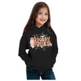 thumbnail image 4 of WERYOUNG Girls Boys Hoodies Cartoon Pumpkin Letter Ghost Flower Printed Long Sleeve Pullover Hooded Halloween Sweatshirt With Pocket Toddler Classic Outdoor Play Hoodie,Black,2-3 Years, 4 of 4