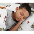 thumbnail image 3 of Sweet Jojo Designs Watercolor Woodland Forest Animals Boy Girl Gender Neutral Unisex Queen Size Sheet Set 4 Piece, 3 of 5