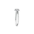 thumbnail image 4 of 1/2 Carat (Ctw H-I, I2-I3) Diamond Engagement Halo Ring in 14K White Gold for Women, 4 of 6