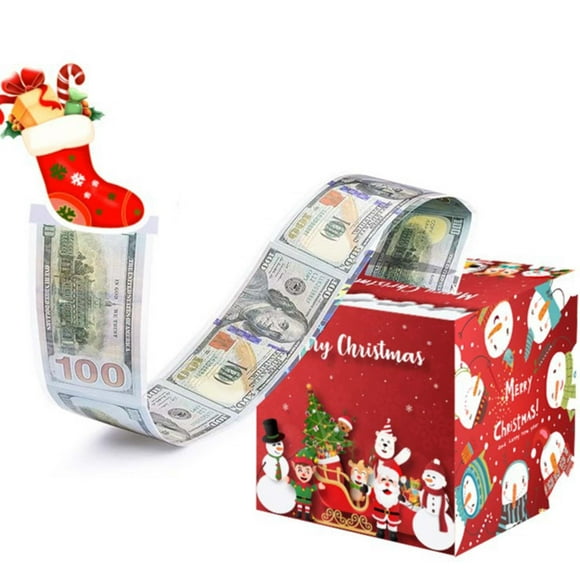 Rectangle Shade Sails Christmas Cash Drawer Box Christmas Party Decoration Christmas Party Supplies Cash Gift Boxes