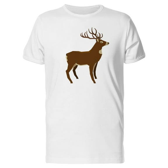 Beautiful Reindeer Wild Animal Tee Men's -Image by Shutterstock