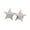 2-Silver, variant on Five-Pointed Star Lapel Pin Collar Brooch Badage Women Men Star Metal Badge Clip