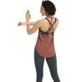 thumbnail image 3 of icyzone Workout Shirts Yoga Tops T-Back Running Tank Top, 3 of 6