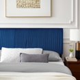 thumbnail image 5 of Platform Bed Frame, Full Size, Velvet, Blue Navy, Modern Contemporary Urban Design, Bedroom Master Guest Suite, 5 of 10