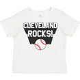 thumbnail image 3 of Inktastic Cleveland Rocks with Baseball Boys or Girls Toddler T-Shirt, 3 of 5