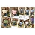 thumbnail image 7 of Sherrylily Women Crop Top Casual Crewneck T-Shirts Loose Fashion Tee with Pockets S-2XL, 7 of 7