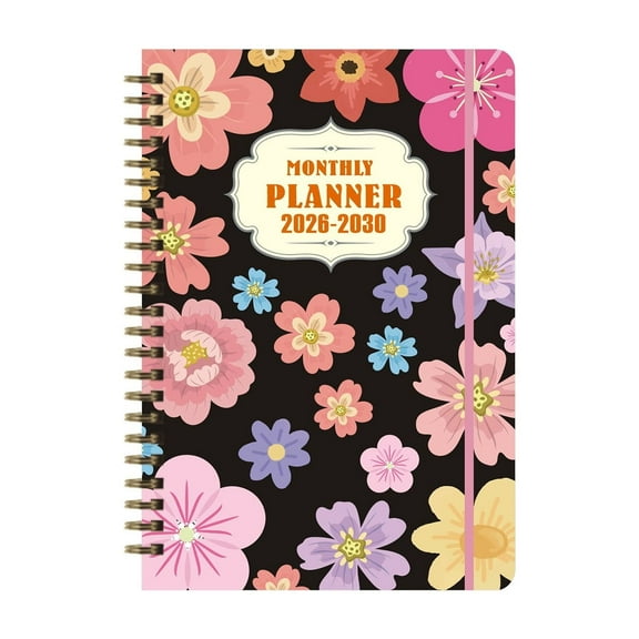 Planner, 5 Year Planner - Qyaukm Monthly Planner, English Version Hardcover for Long-Term Scheduling and Productivity