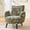 Olive Green, variant on S-HOME Modern Style Armchair in Boucle Fabric with Side Storage Pocket and Solid Wood Legs for Living Room Office Reading Chair, khaki