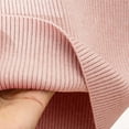 thumbnail image 6 of ZACPNCV Girl's Ribbed Turtleneck Cable Knitted Sweater Slim Fit Pullover Sweater for Kids Pink 3-4 Years, 6 of 7