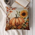thumbnail image 6 of pumpkin sunflowers leavesLinen toss pillowcase decoration pillowcase gifting preferred 24x24 inch cushion cover sofa pillowcase sofa bedroom living room car, 6 of 6