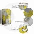 thumbnail image 6 of Yellow Grey Waterproof Fabric Shower Curtain, Modern Oil Painted Abstract Art Aesthetics Shower Curtain for Bathroom Curtains Bathtubs Hotel Washable Shower Curtains with 12 Hooks Long 72x78in, 6 of 6