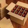 thumbnail image 5 of 4 Sets Moving Box Glasses Divider Kits Glass Packing Kits for Moving Box, Cardboard Dividers Wine Glassware Dish Packing Moving Boxes with 48 Pcs Foam Pouches for 16x12x12 Inch Box(Box Not Included), 5 of 7