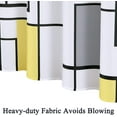 thumbnail image 6 of Yellow Fabric Shower Curtain Set Black and White Bathroom Decor/Accessories, Waterproof Fabric Polyester Bath Curtain for Bathroom, Durable and Washable Shower Curtain with Hooks, 6 of 6