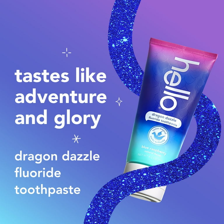 Hello, Kids Toothpaste, 4.2 Oz, Fluoride Blue Raspberry Flavor
