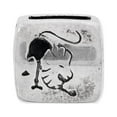 thumbnail image 2 of Fancy Bead White Sterling Silver Themed 8.18 mm Reflections Leo Zodiac Antiqued Bead, 2 of 3