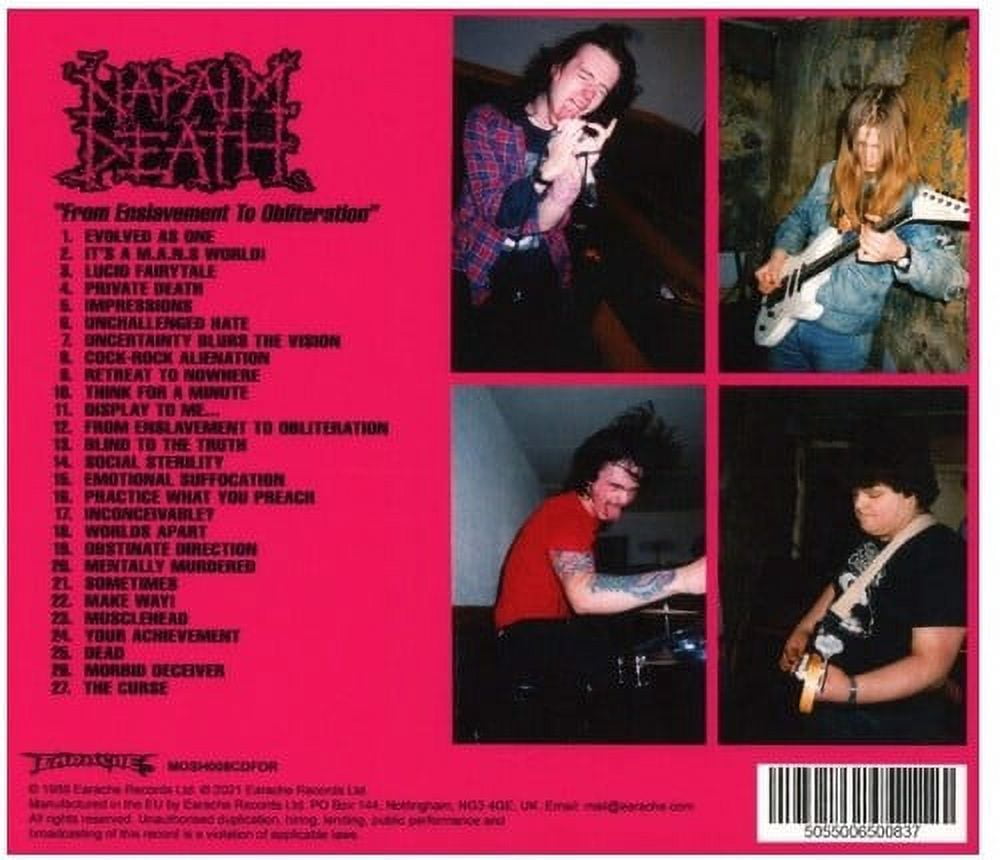 Napalm Death - From Enslavement To Obliteration - Music & Performance - CD