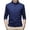 Navy, variant on Mens Polo T Shirts Long Sleeve Button Down Tees Shirts Slim Fit Black Golf Tops