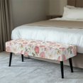 thumbnail image 2 of XYZCANDO Soft Bench Seat Cover for Bedroom Dining, Polyester Spandex Elastic Bottom Rectangular Long Bench Slipcover with Anti Abrasion, 2 of 9