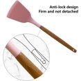 thumbnail image 4 of 12 Pieces Kitchen Cooking Tools Set Silicone Wood Handles Brush Spaghetti Claw Baking Household Kitchenware Accessories, Pink, 4 of 8