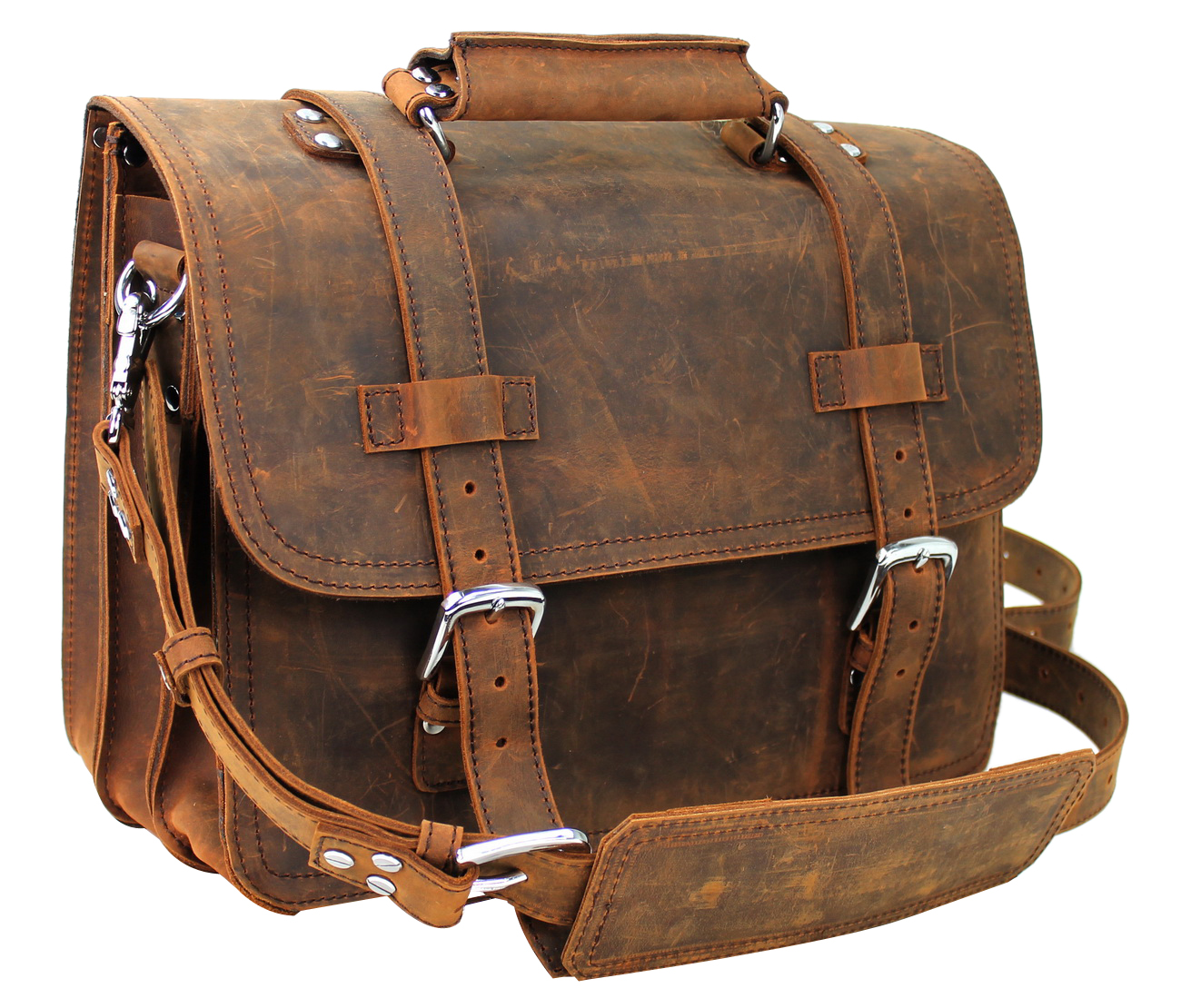 16 3tier Pro Leather Briefcase L63.VB