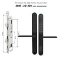 thumbnail image 2 of Double-Side Weatherproof Outdoor Keyless Smart Mortise Lock Bluetooth Digital Keypad Aluminum Fingerprint Door Lock With ,Easy to Use, 2 of 6