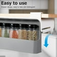 thumbnail image 4 of Spice Rack Organizer Self-adhesive Hanging Spice Holder Hidden Sliding Seasoning Bottle Storage Rack with 6 Condiment Ja, 4 of 6