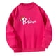 thumbnail image 5 of Sudadera con capucha para mujer, ropa con estampado de letras de manga larga, Tops con cuello redondo a la moda para otoño e invierno, para viajes de , SG Yinane Sudadera con capucha para mujer, 5 of 8