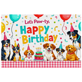 thumbnail image 2 of Cartoon Dog Banner  Balloon Decor Colorful Animal Theme for Pet Party Kids Celebration Indoor Decoration, 2 of 8