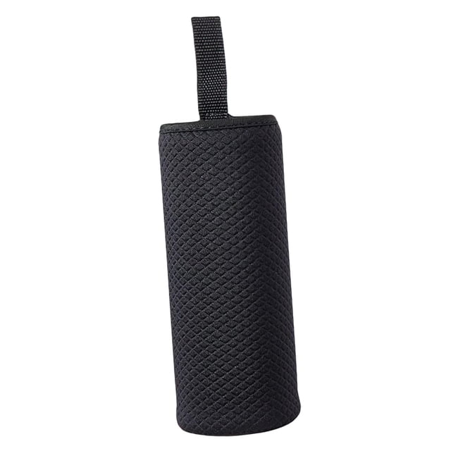 Bolsa de transporte para botellas de agua con aislamiento, funda para taza, bolsa portátil para transportar botellas de bebida Negro