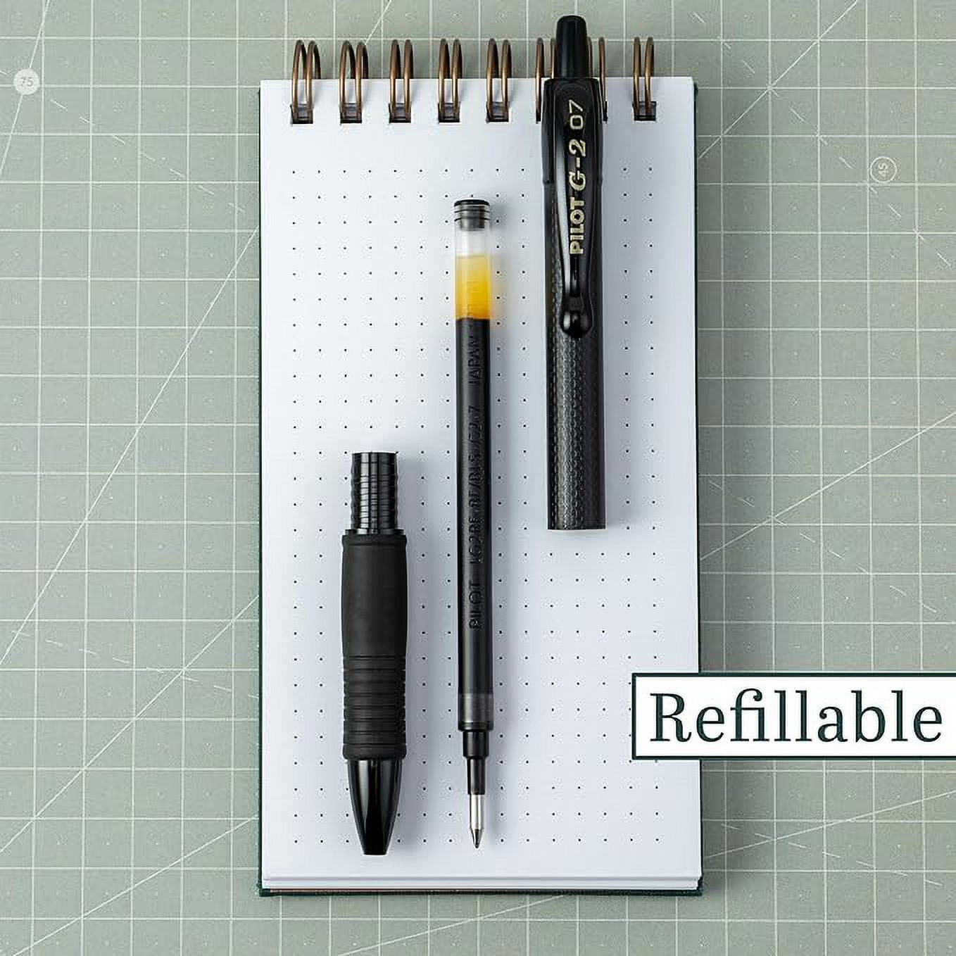 Pilot G2 Edge Premium Retractable Gel Ink Rolling Ball Pens, Fine Point, Black Ink, 36 Count