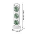 thumbnail image 2 of Leeye Triple Head Standing Fan, Rechargeable Portable Floor Fan with Dual Head Separate Control, 3-Speed Lightweight Personal Fan for Indoor Outdoor Travel, B, One Size,, 2 of 6