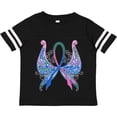 thumbnail image 3 of Inktastic Thyroid Cancer Awareness with Butterfly Ribbon Words Boys or Girls Toddler T-Shirt, 3 of 5