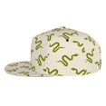 thumbnail image 3 of Balery Baseball Cap Flat Bill Hats for Men Adjustable Size for Running Workouts and Outdoor Activities All Seasons Dad Hat(Green Snake ), 3 of 9