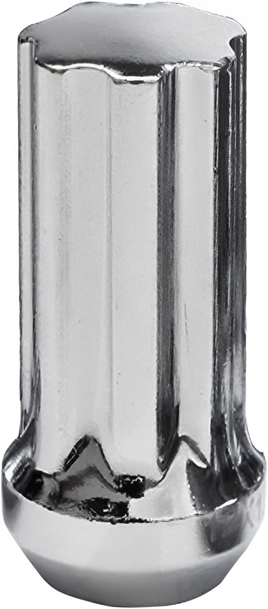 Detroit Axle - 12x1.5 Chrome Lug Nuts w/one Key Replacement for Saab 9-7X Chevy Trailblazer SSR GMC Envoy Buick Rainier Isuzu Ascender - 13pc Set