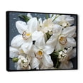thumbnail image 2 of Designart "Still Life Photography Of White Orchids" Orchids Floater Framed Wall Decor, 2 of 5