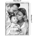 thumbnail image 3 of Americanflat 5x7 Picture Frame with Shatter-Resistant Glass Metal Bamboo Style Molding Elegant Frames - Silver, 3 of 9