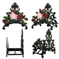 thumbnail image 3 of Heavy Duty Cast Iron Garden Hose Holder, Wall Mounted Water Hose Hanger Vintage Pattern Decorative Hose Rack, Large Water Hose Bulter Storage - Indoor Outdoor Metal Hose Stand, 3 of 5