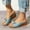 Sky Blue, variant on AXXD Black Beach Sandals for Women Summer Wedge Flower Fish Mouth Thick Sole Sloping Heel Sandals Mothers Day